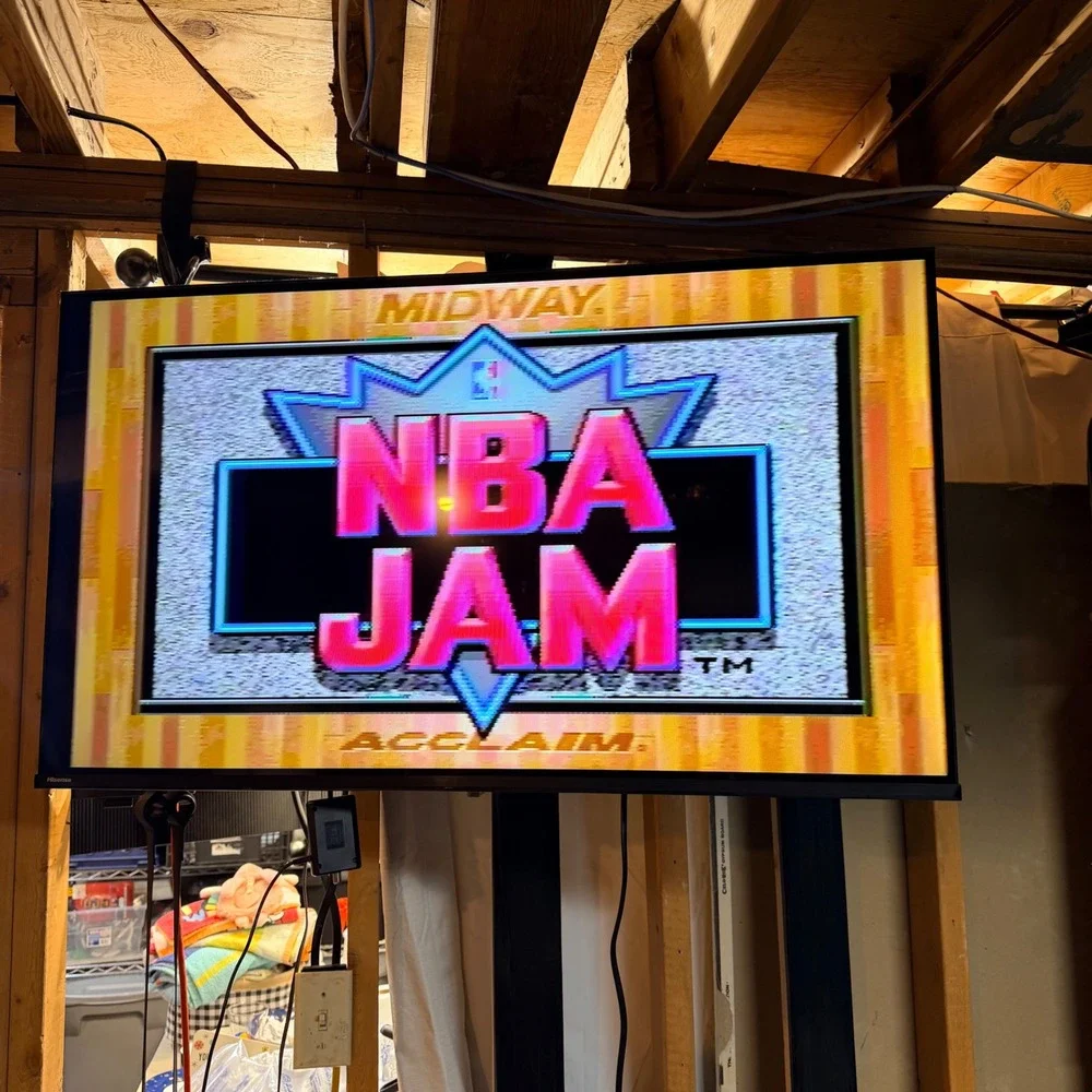 Sega NBA Jam Video Game One Size Black CIB Genesis Arcade Basketball